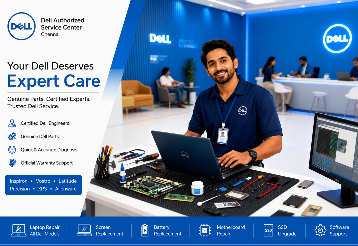 Dell Authorized Service Center near me in Chennai